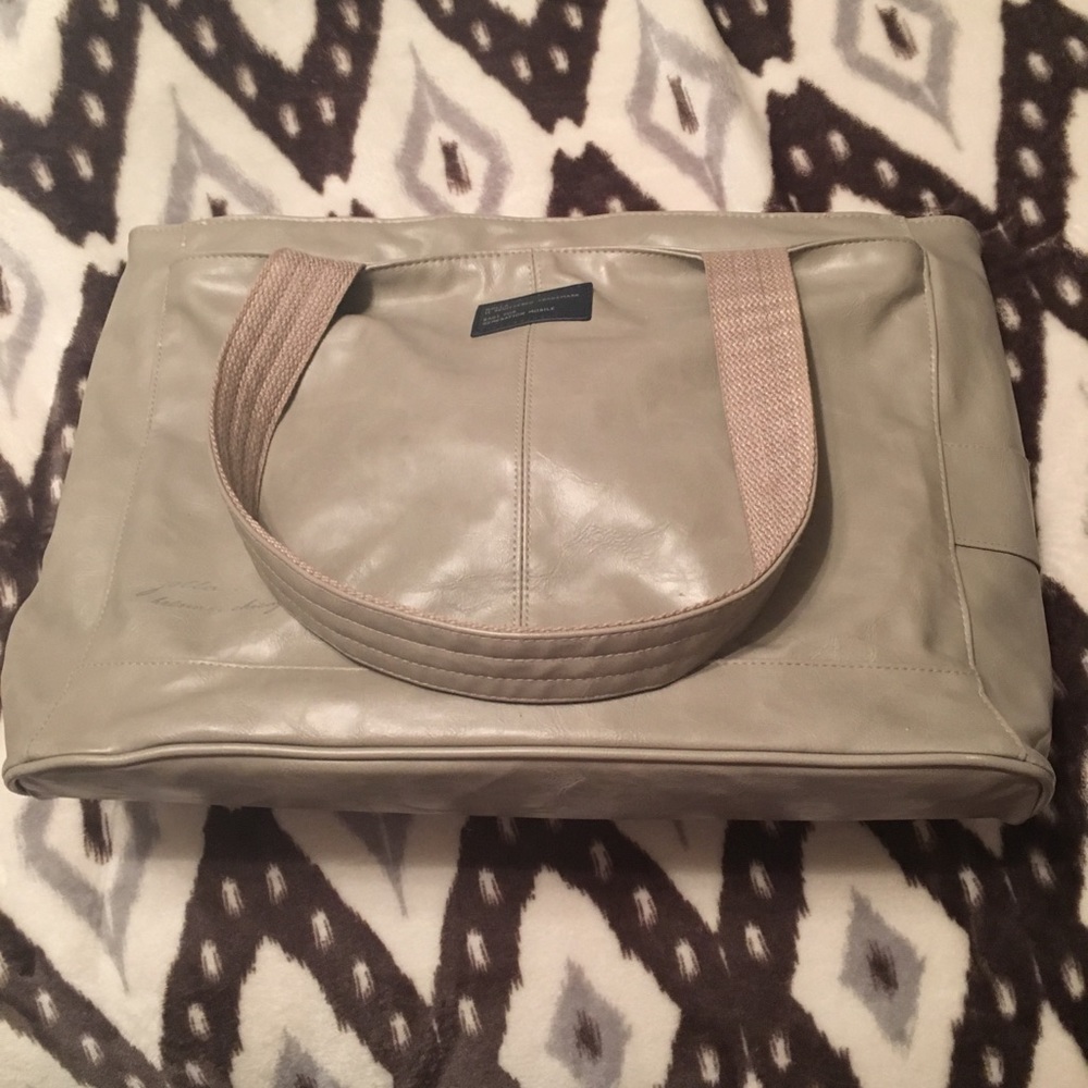 Grey diaper bag
